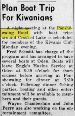 Ponshewaing Hotel - Jul 1941 Article (newer photo)